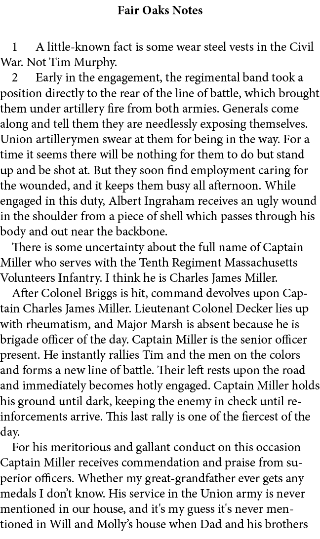 Fair Oaks Notes ﻿ A little known fact is some wear steel vests in the Civil War. Not Tim Murphy.﻿ ﻿ Early in the enga...
