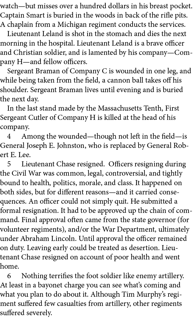 watch—but misses over a hundred dollars in his breast pocket. Captain Smart is buried in the woods in back of the rif...