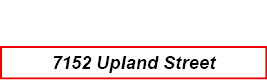 7152 ﻿Upland Street 