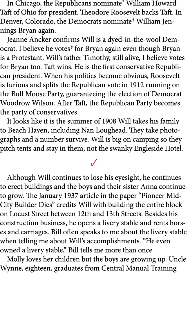 In Chicago, the Republicans nominate William Howard Taft of Ohio for president. Theodore Roosevelt backs Taft. In Den...