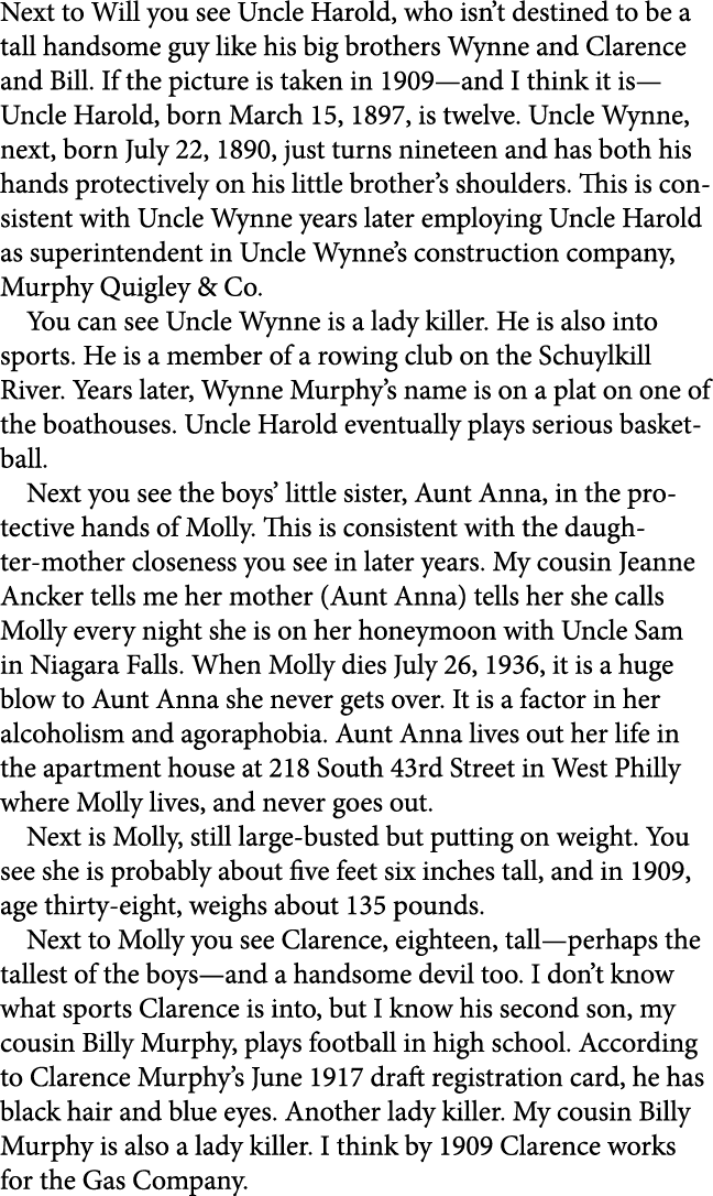 Next to Will you see Uncle Harold, who isn’t destined to be a tall handsome guy like his big brothers Wynne and Clare...