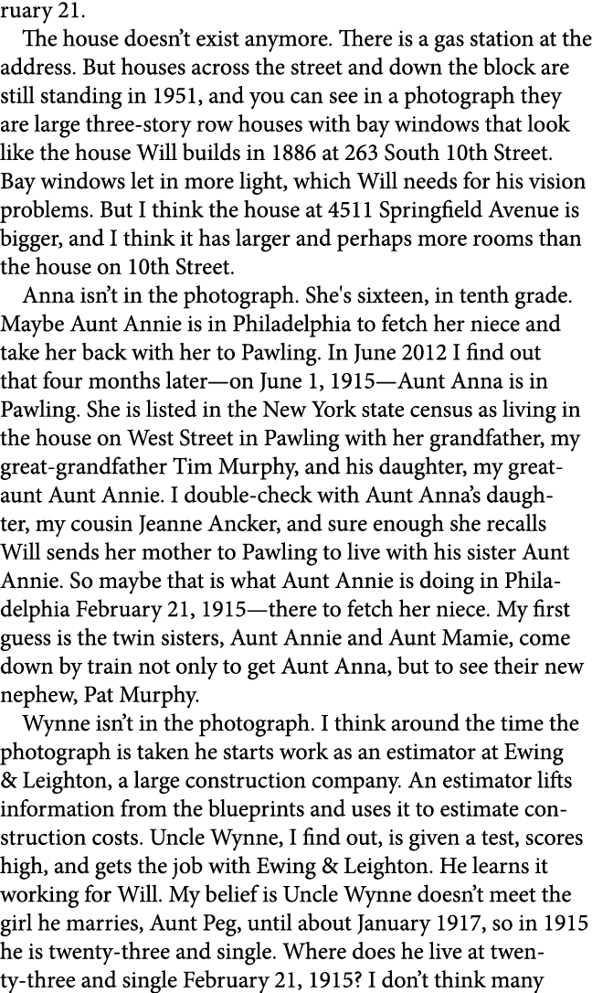 ruary 21. The house doesn’t exist anymore. There is a gas station at the address. But houses across the street and do...