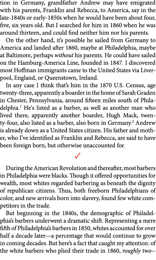 tion in ﻿﻿Germany, grandfather Andrew may have emigrated with his parents, Franklin and Rebecca, to ﻿America, say in ...