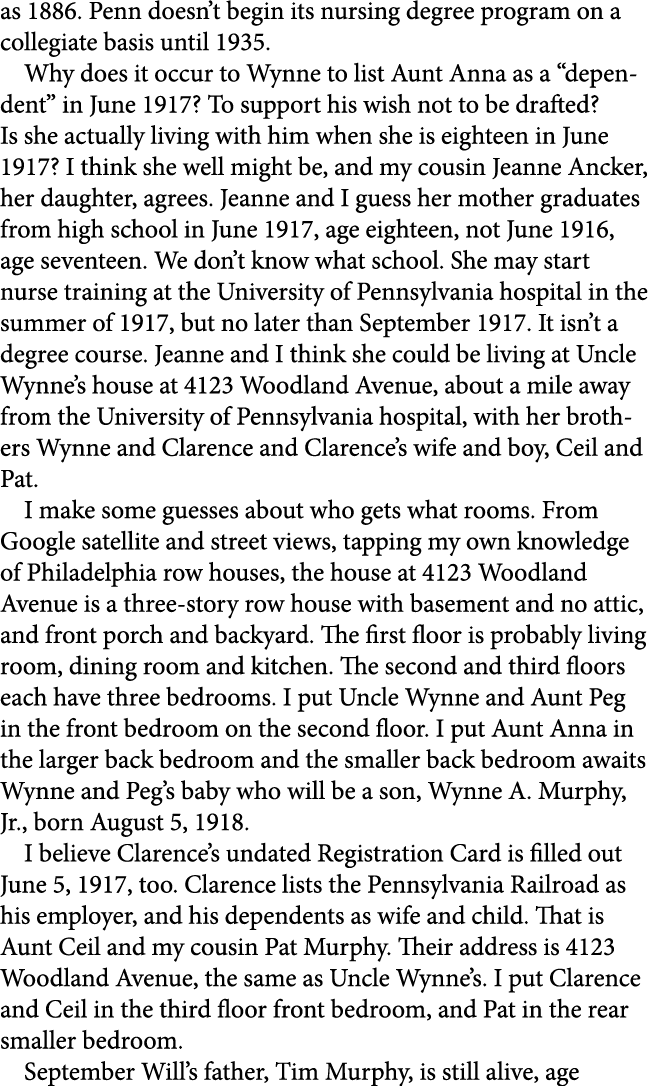 as 1886. Penn doesn’t begin its nursing degree program on a collegiate basis until 1935. Why does it occur to Wynne t...