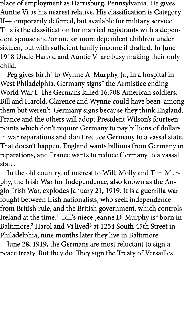 place of employment as Harrisburg, Pennsylvania. He gives Auntie Vi as his nearest relative. His classification is Ca...