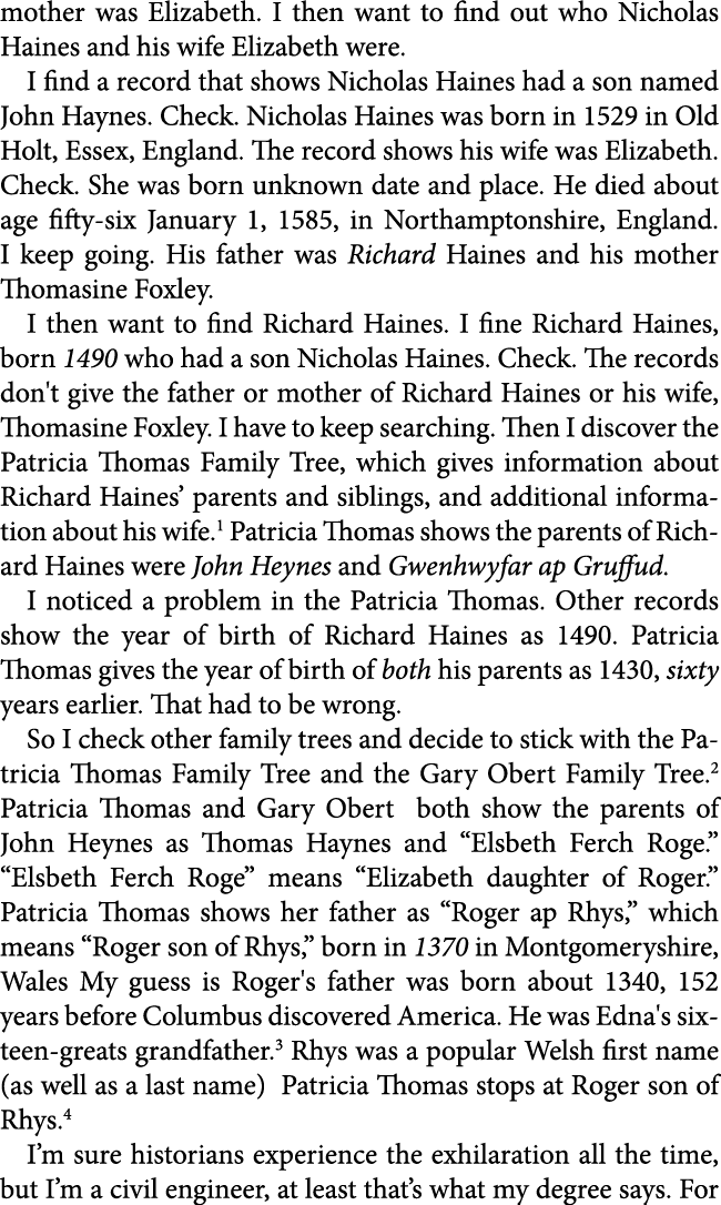 mother was Elizabeth. I then want to find out who ﻿Nicholas ﻿Haines and his wife Elizabeth were. I find a record that...