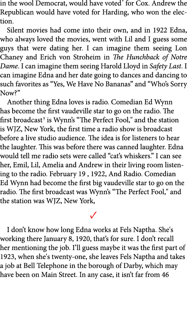 in the wool ﻿Democrat, would have voted for Cox. Andrew the Republican would have voted for Harding, who won the elec...