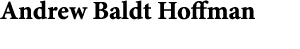 Andrew Baldt Hoffman