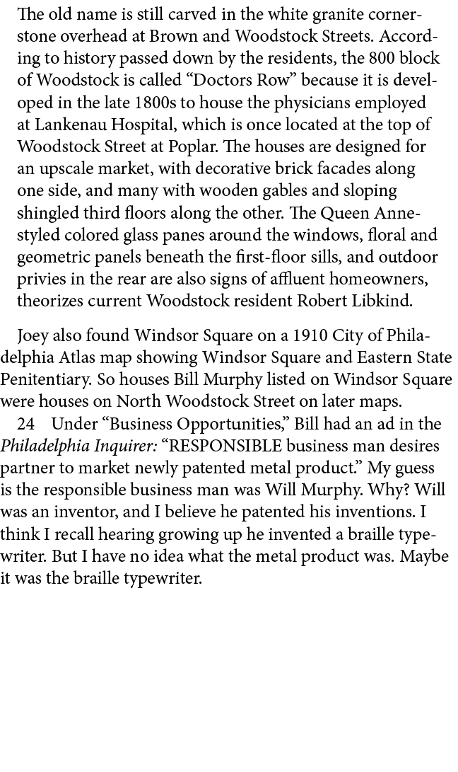 The old name is still carved in the white granite cornerstone overhead at Brown and Woodstock Streets. According to h...