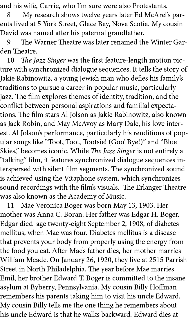 and his wife, Carrie, who I’m sure were also Protestants.﻿ ﻿ My research shows twelve years later Ed McArel’s parents...