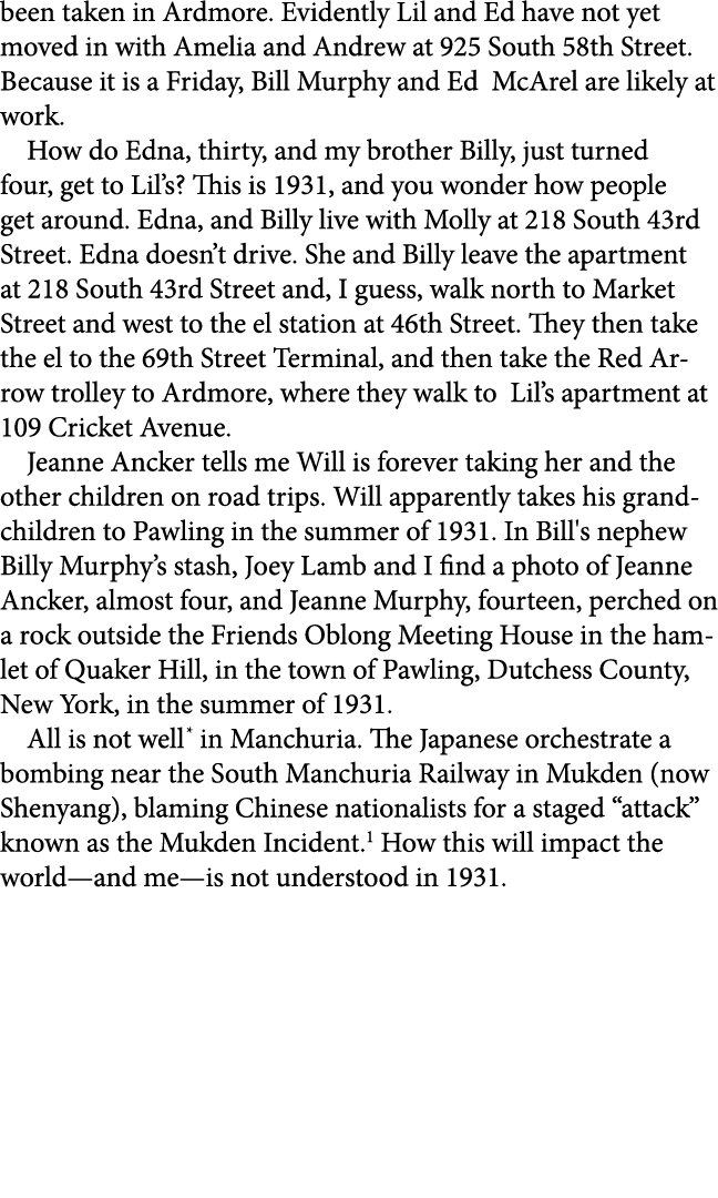 been taken in Ardmore. Evidently Lil and Ed have not yet moved in with Amelia and Andrew at 925 South 58th Street. Be...