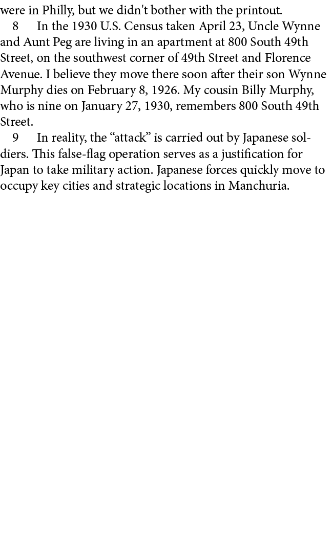 were in Philly, but we didn't bother with the printout.﻿ ﻿ In the 1930 U.S. Census taken April 23, Uncle Wynne and Au...