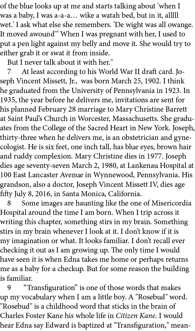 of the blue looks up at me and starts talking about 'when I was a baby, I was a a a… wike a watah bed, but in it, all...