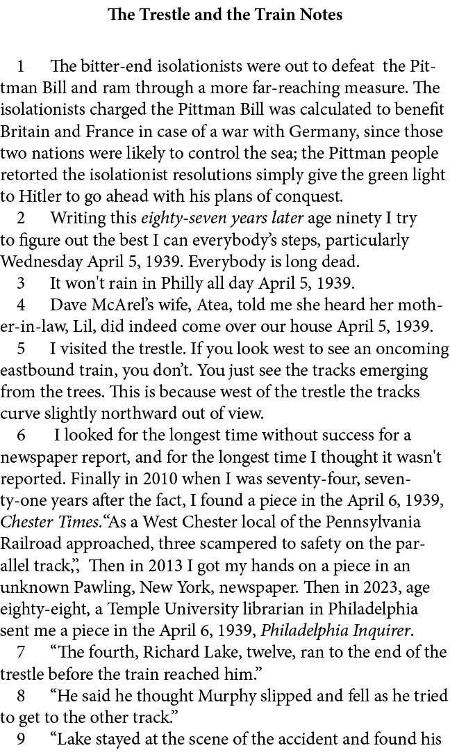The Trestle and the Train Notes ﻿ The bitter end isolationists were out to defeat the Pittman Bill and ram through a ...