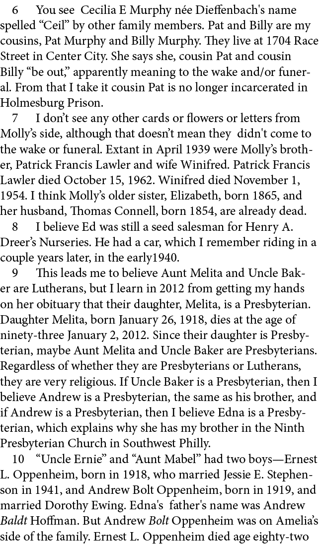  You see Cecilia E Murphy n e Dieffenbach's name spelled “Ceil” by other family members. Pat and Billy are my cousin...
