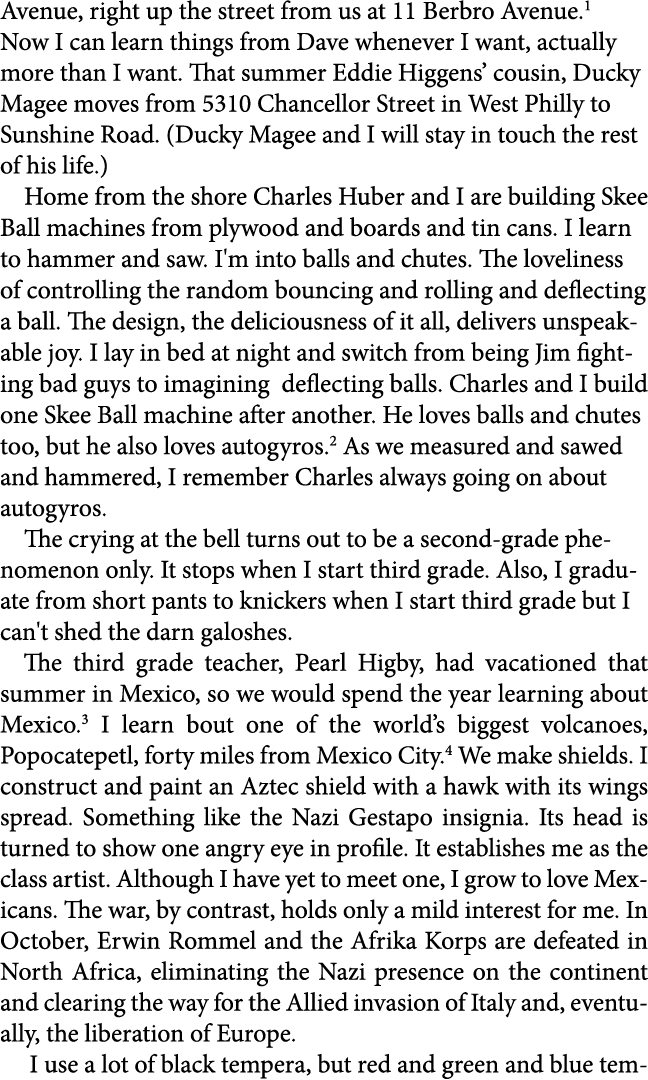 Avenue, right up the street from us at ﻿11 Berbro Avenue. Now I can learn things from Dave whenever I want, actually ...