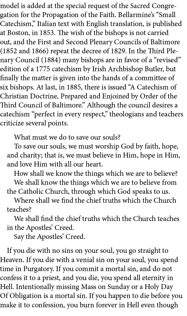 model is added at the special request of the Sacred Congregation for the Propagation of the Faith. Bellarmine’s “Smal...
