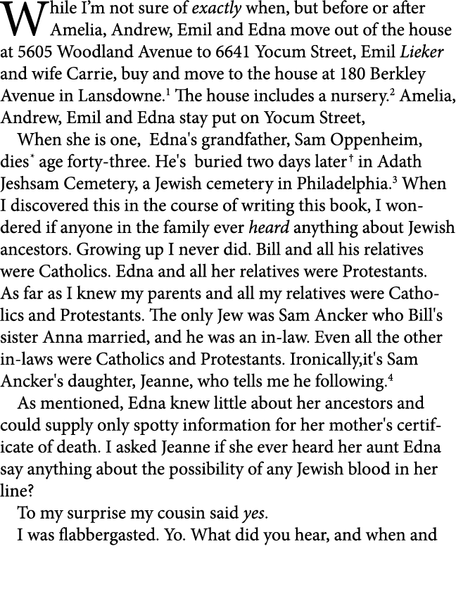 While I’m not sure of exactly when, but before or after Amelia, Andrew, Emil and Edna move out of the house at 5605 ﻿...