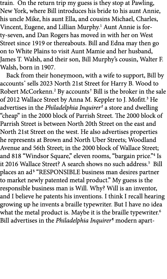 train. On the return trip my guess is they stop at Pawling, New York, where Bill introduces his bride to his aunt Ann...
