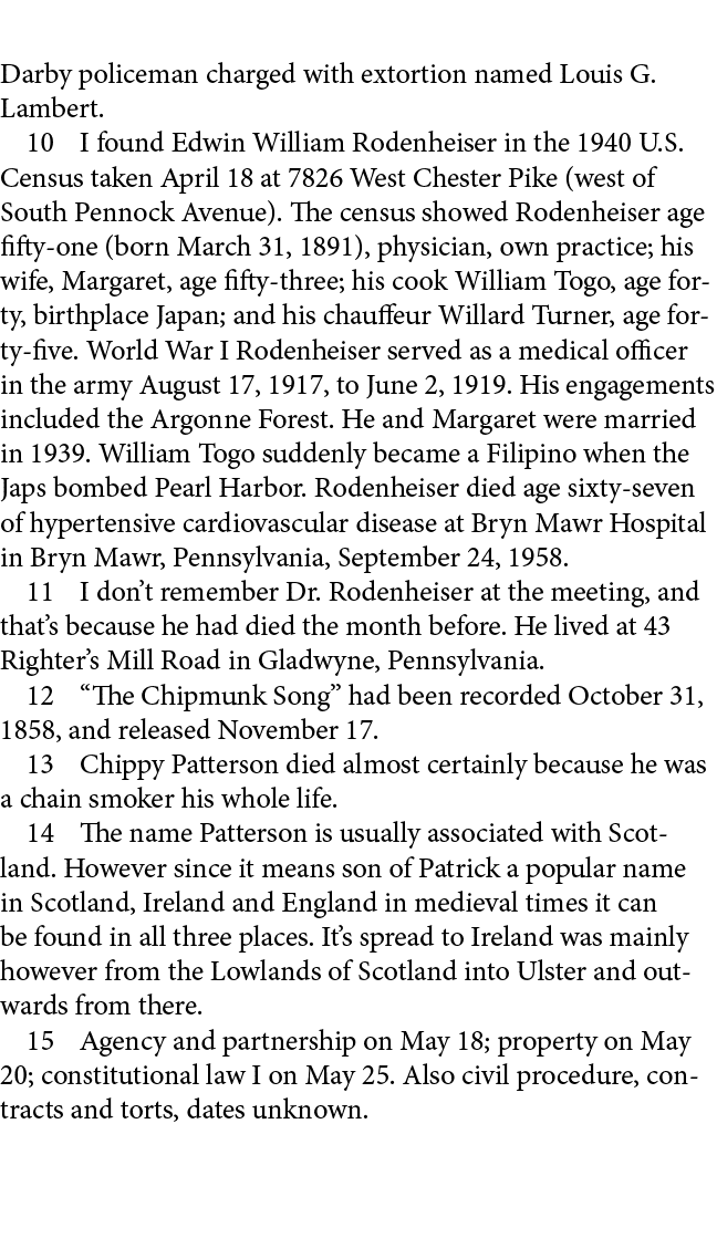 Darby policeman charged with extortion named ﻿Louis G. Lambert.﻿ ﻿ I found Edwin William ﻿Rodenheiser in the 1940 U.S...