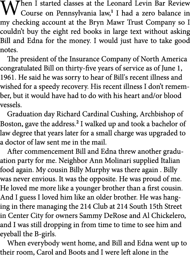 When I started classes at the ﻿Leonard Levin Bar Review Course on Pennsylvania law, I had a zero balance in my checki...