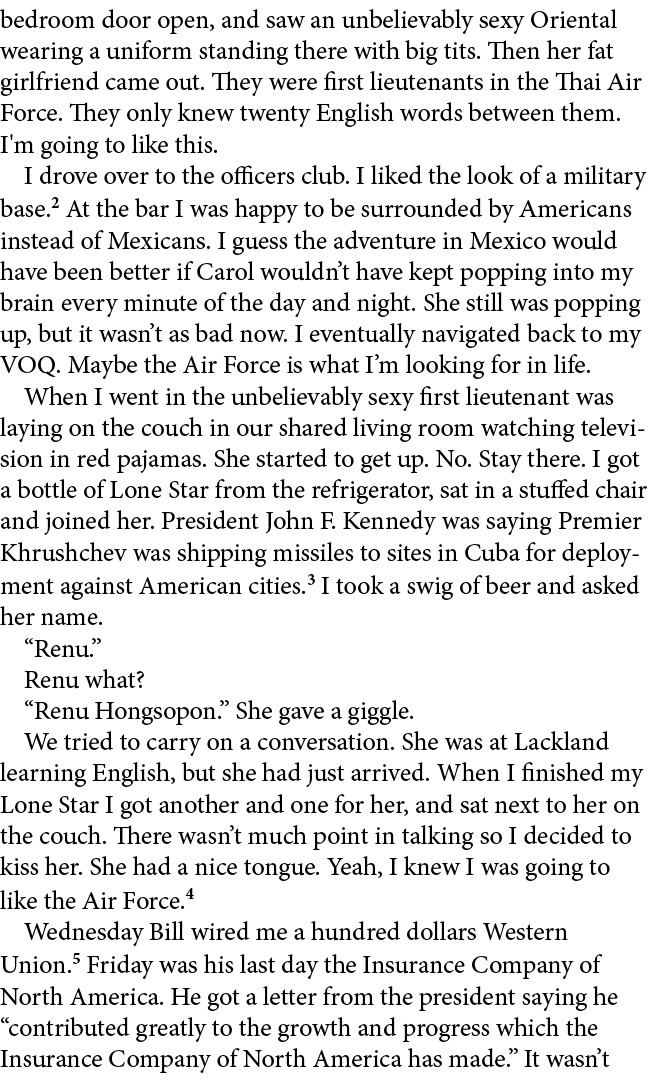 bedroom door open, and saw an unbelievably sexy Oriental wearing a uniform standing there with big tits. Then her fat...