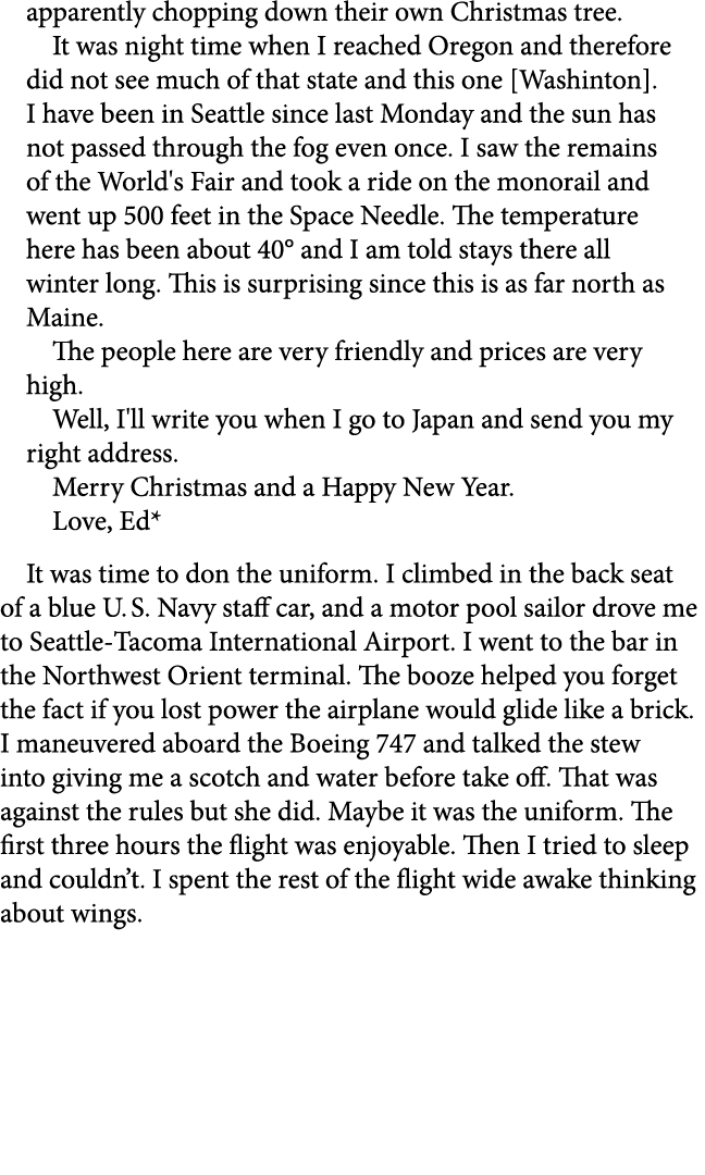 apparently chopping down their own ﻿Christmas tree. It was night time when I reached Oregon and therefore did not see...