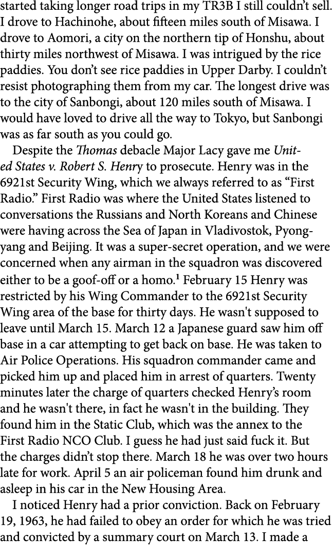 started taking longer road trips in my ﻿TR3B I still couldn’t sell. I drove to ﻿﻿Hachinohe, about fifteen miles south...