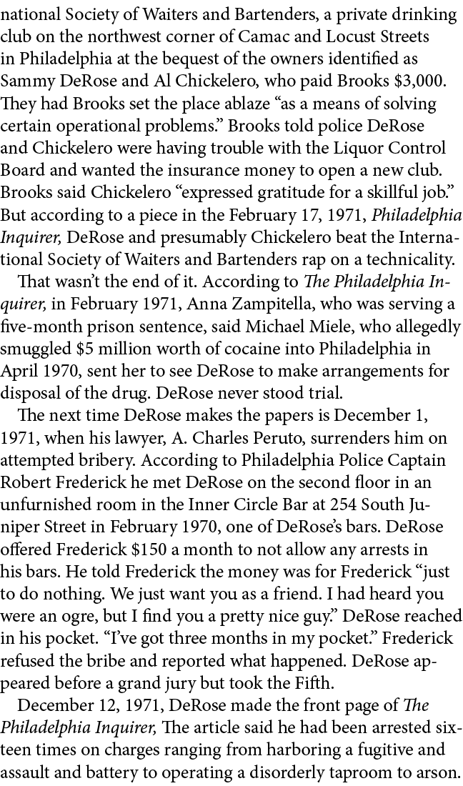 national Society of Waiters and Bartenders, a private drinking club on the northwest corner of Camac and Locust Stree...