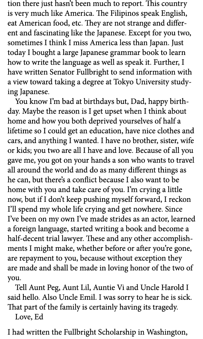 tion there just hasn’t been much to report. This country is very much like America. The Filipinos speak English, eat ...