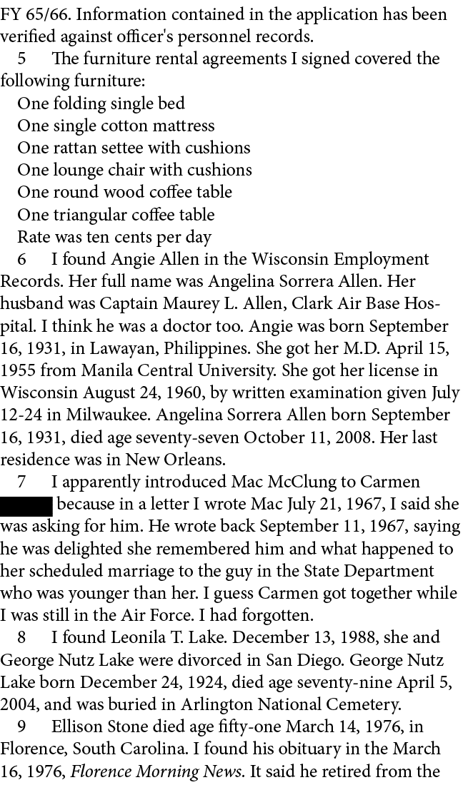 FY 65/66. Information contained in the application has been verified against officer's personnel records.﻿ ﻿ The furn...