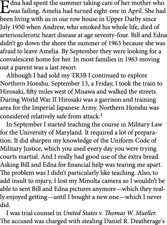 Edna had spent the summer taking care of her mother who was failing. Amelia had turned eight one in April. She had be...