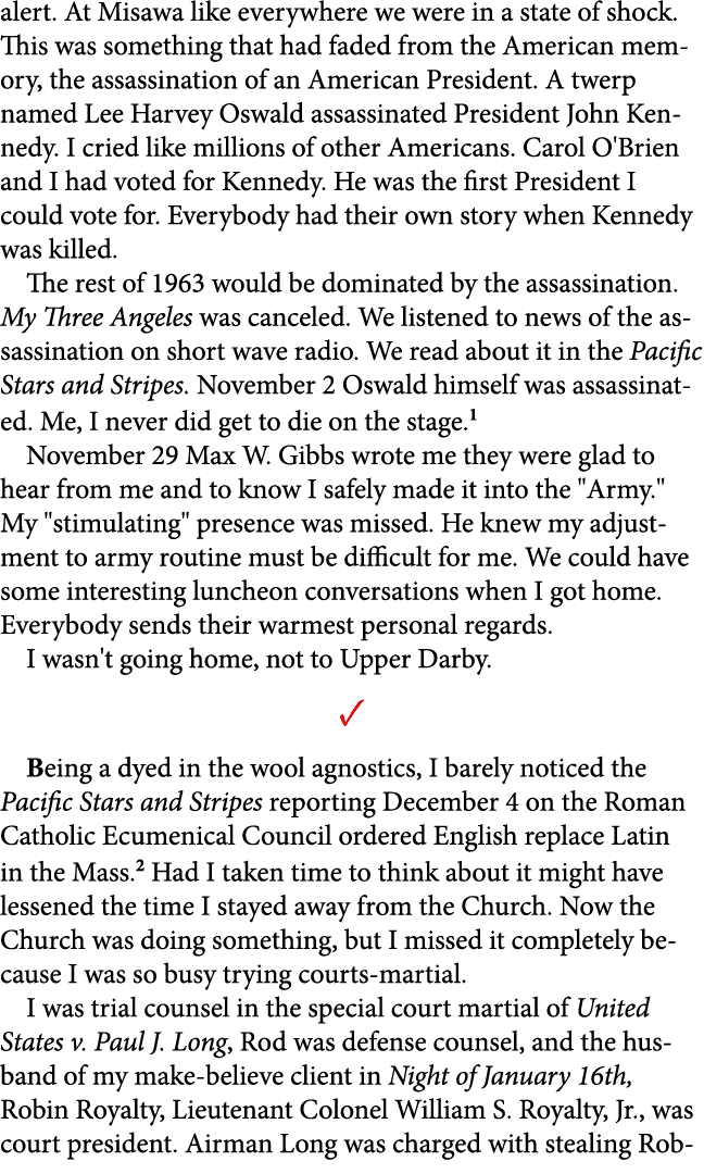 alert. At Misawa like everywhere we were in a state of shock. This was something that had faded from the American mem...