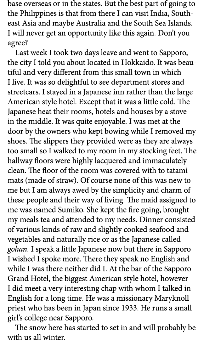base overseas or in the states. But the best part of going to the Philippines is that from there I can visit India, S...
