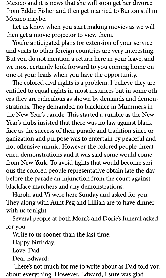 Mexico and it is news that she will soon get her divorce from Eddie Fisher and then get married to Burton still in Me...