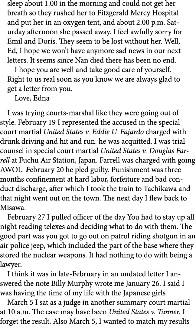 sleep about 1:00 in the morning and could not get her breath so they rushed her to Fitzgerald Mercy Hospital and put ...