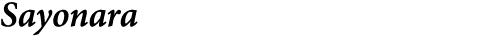 Sayonara