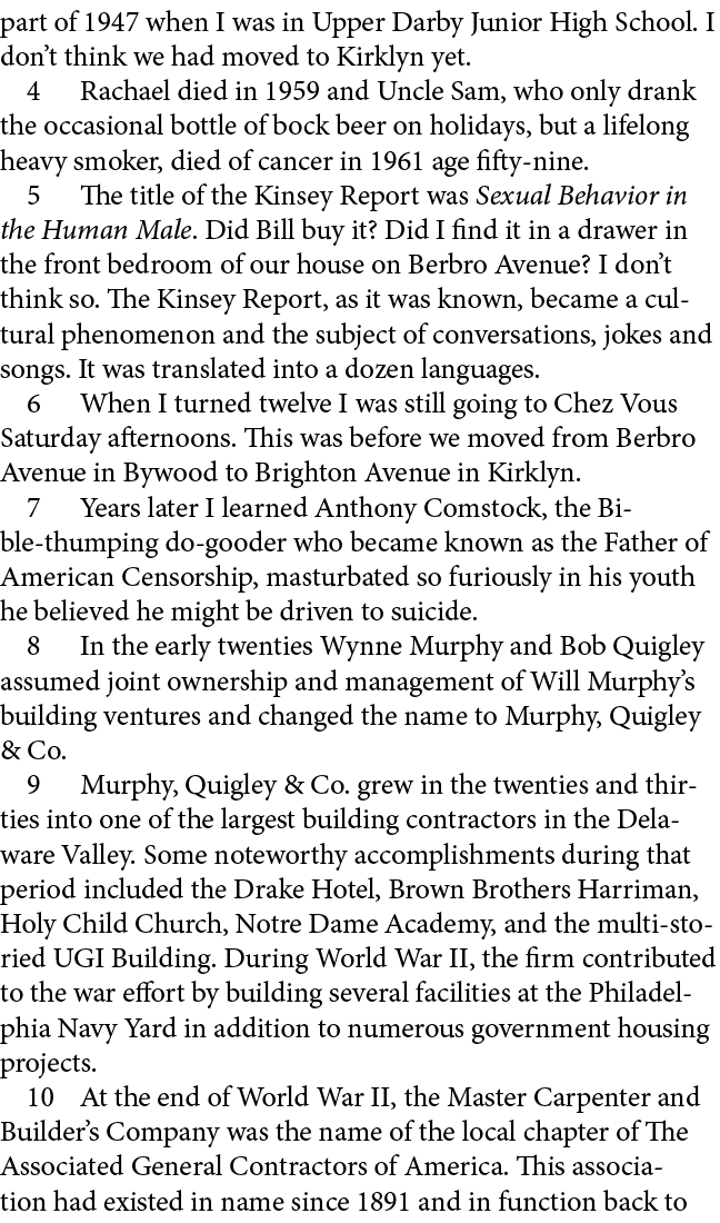 part of 1947 when I was in ﻿﻿﻿Upper Darby Junior High School. I don’t think we had moved to ﻿﻿﻿Kirklyn yet. ﻿ ﻿ Racha...