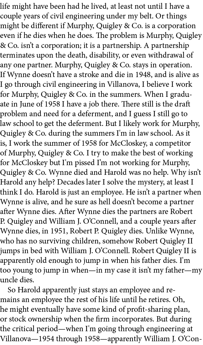 life might have been had he lived, at least not until I have a couple years of civil engineering under my belt. Or th...