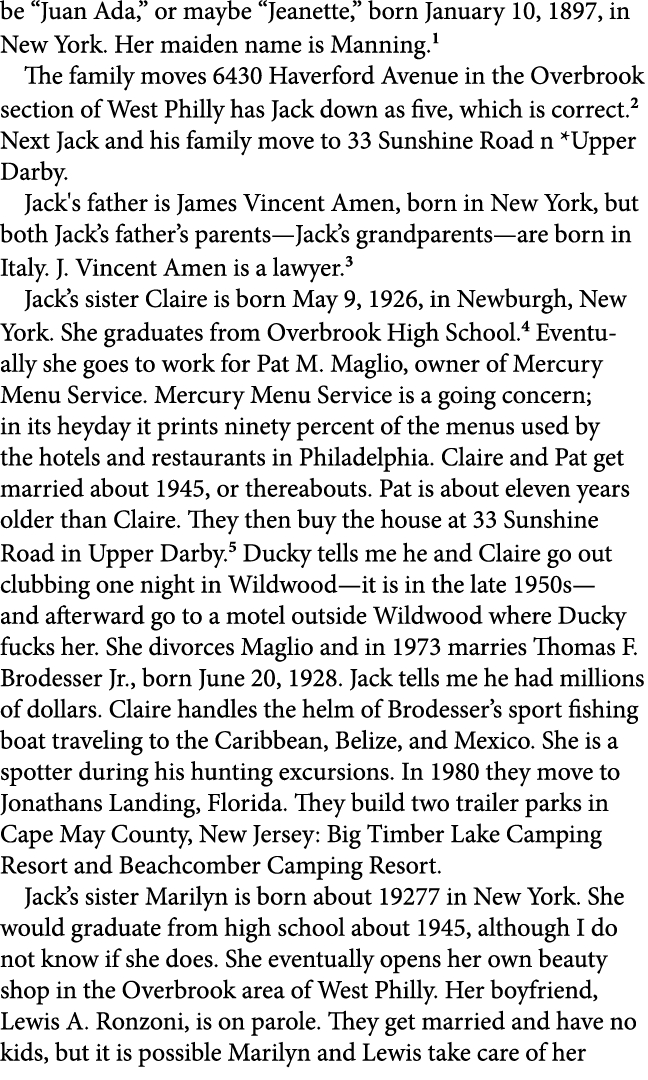 be “Juan Ada,” or maybe “Jeanette,” born January 10, 1897, in New York. Her maiden name is Manning. The family moves ...