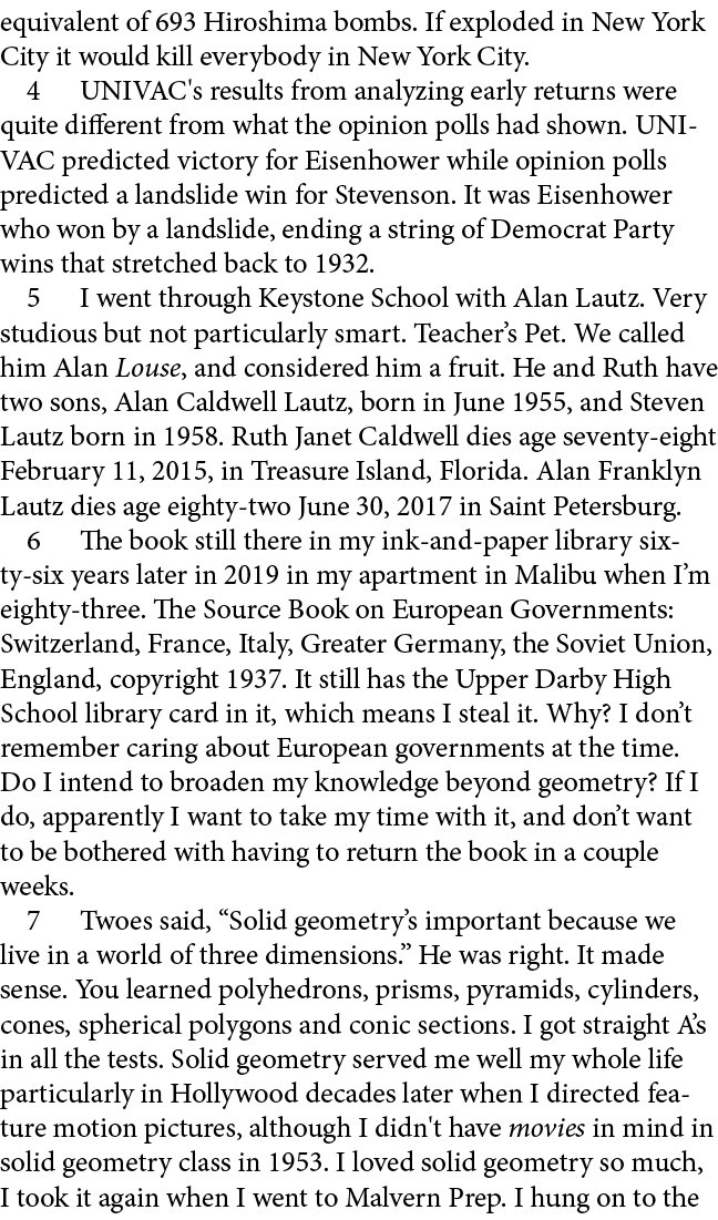 equivalent of 693 Hiroshima bombs. If exploded in New York City it would kill everybody in New York City. ﻿ ﻿ UNIVAC'...