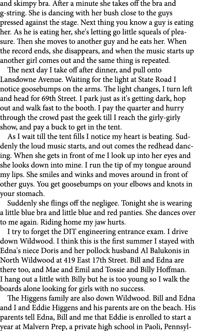 and skimpy bra. After a minute she takes off the bra and g string. She is dancing with her bush close to the guys pre...