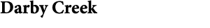 Darby Creek