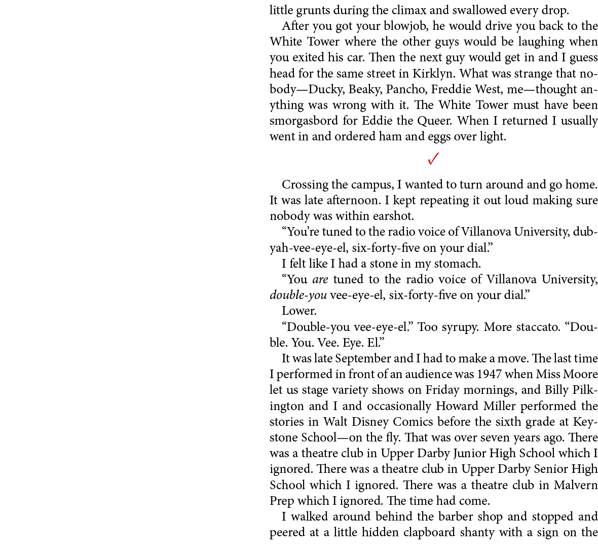 little grunts during the climax and swallowed every drop. After you got your ﻿blowjob, he would drive you back to the...