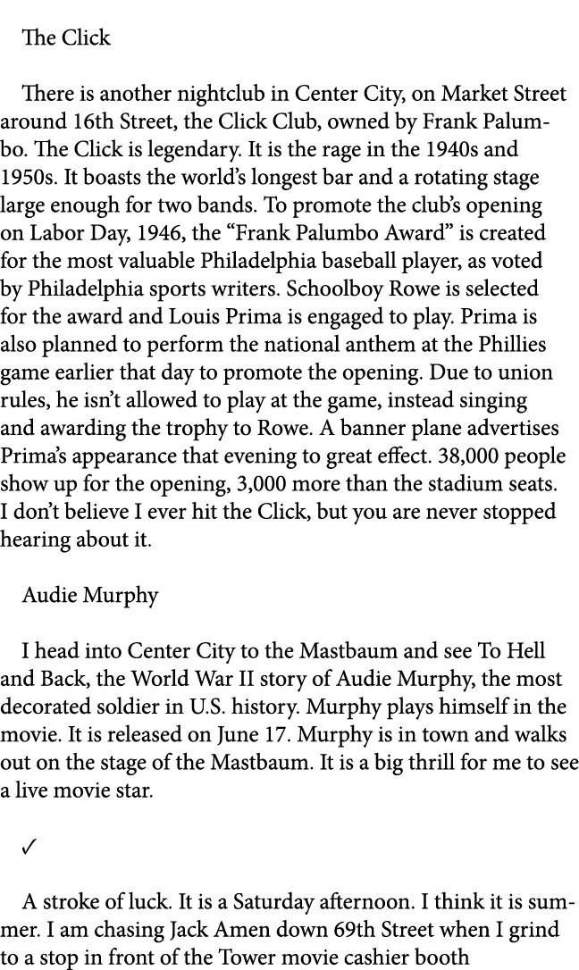  The Click There is another nightclub in Center City, on Market Street around 16th Street, the Click Club, owned by F...