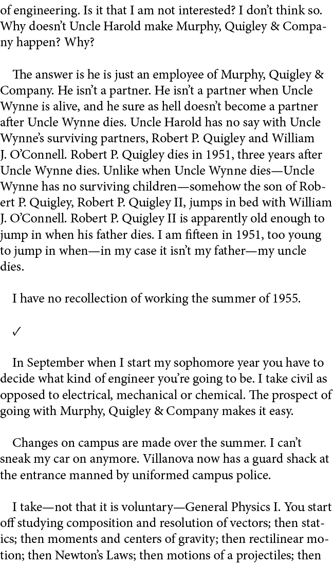 of engineering. Is it that I am not interested? I don’t think so. Why doesn’t Uncle Harold make Murphy, Quigley & Com...
