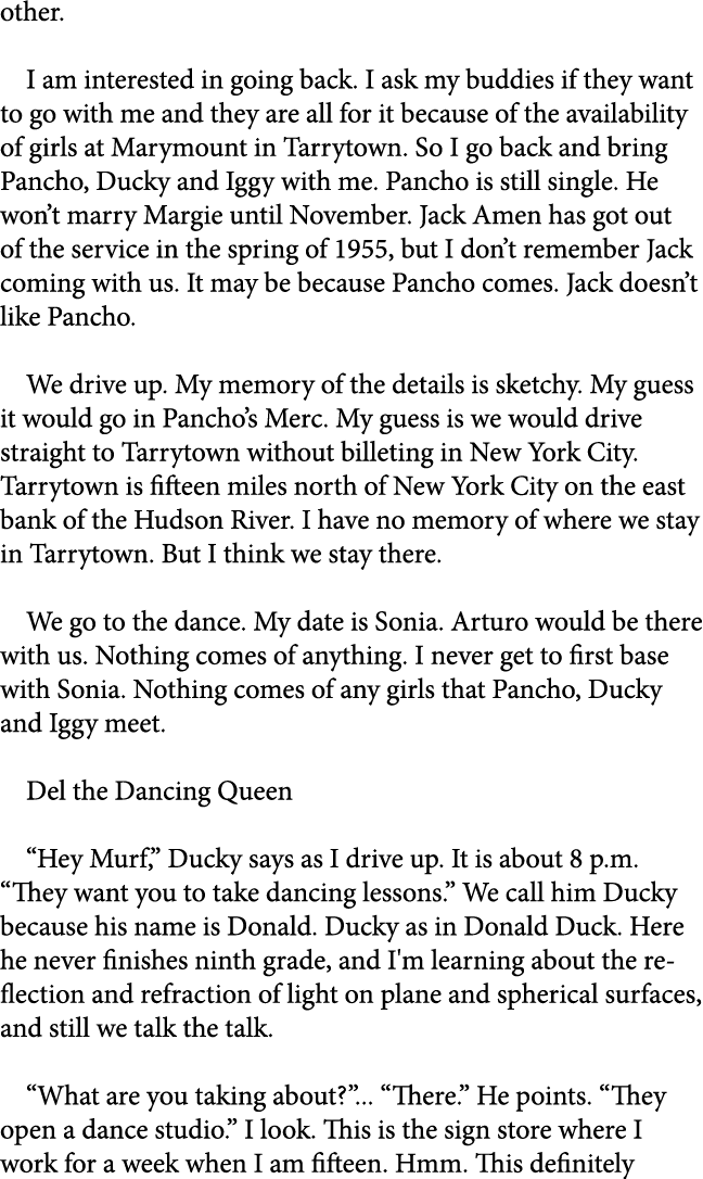 other. I am interested in going back. I ask my buddies if they want to go with me and they are all for it because of ...