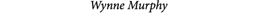  Wynne Murphy