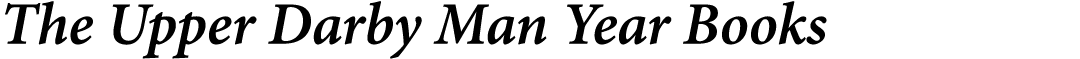 The Upper Darby Man Year Books