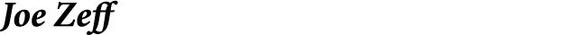 Joe Zeff